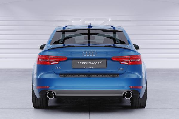 CSR Heckscheibenblende mit ABE für Audi A4/S4 B9 (8W) Limousine HSB081-C Carbon Look Hochglanz (keine Lackierung erforderlich)