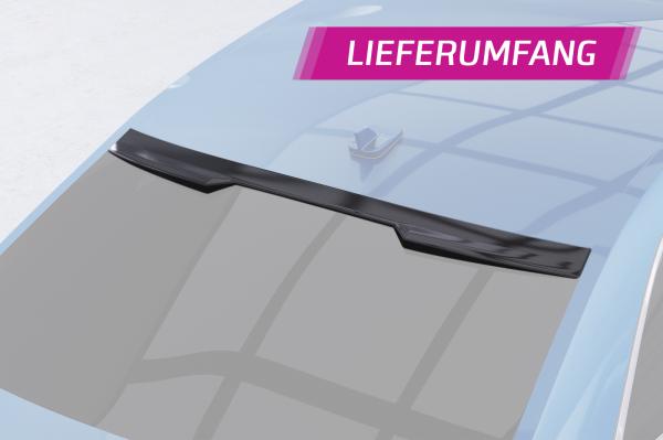 CSR Heckscheibenblende mit ABE für Audi A4/S4 B9 (8W) Limousine HSB081-C Carbon Look Hochglanz (keine Lackierung erforderlich)