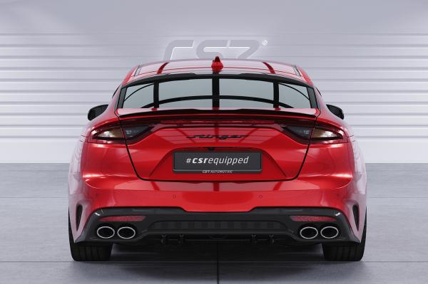CSR Heckscheibenblende mit ABE für Kia Stinger GT HSB089-C Carbon Look Hochglanz (keine Lackierung erforderlich)