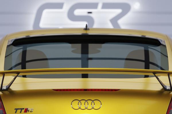 CSR Heckscheibenblende mit ABE für Audi TT / TTS / TT RS (8J) Coupe HSB090-L Lackierung erforderlich (unlackiert roh)