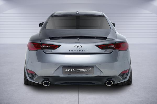 CSR Heckscheibenblende mit ABE für Infiniti Q60 Coupe HSB108-S strukturiert schwarz matt (keine Lackierung erforderlich)