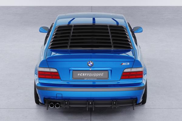 CSR Heckscheibenblende mit ABE für BMW 3er E36 Coupe HSB111-C Carbon Look Hochglanz (keine Lackierung erforderlich)