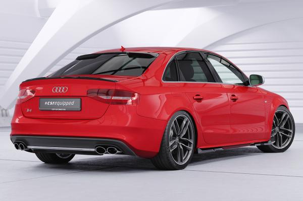 CSR Heckscheibenblende mit ABE für Audi A4 B8 (Typ 8K) Limousine HSB119-C Carbon Look Hochglanz (keine Lackierung erforderlich)