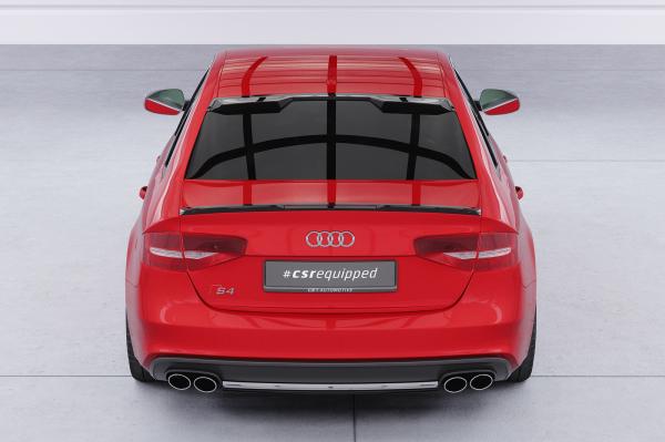 CSR Heckscheibenblende mit ABE für Audi A4 B8 (Typ 8K) Limousine HSB119-C Carbon Look Hochglanz (keine Lackierung erforderlich)