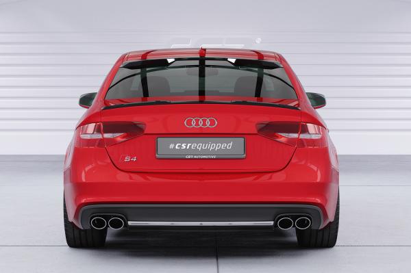 CSR Heckscheibenblende mit ABE für Audi A4 B8 (Typ 8K) Limousine HSB119-C Carbon Look Hochglanz (keine Lackierung erforderlich)