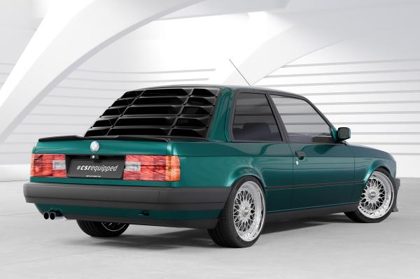 CSR Heckscheibenblende mit ABE für BMW 3er E30 Coupe (Zweitürer) HSB127-S Strukturiert schwarz matt (keine Lackierung erforderlich)