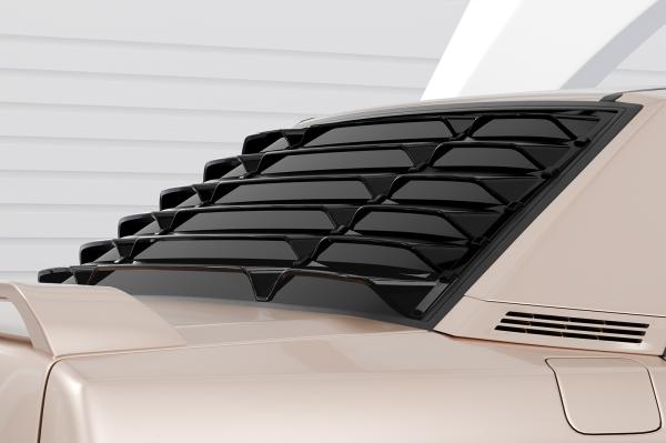 CSR Heckscheibenblend mit ABE für Mercedes Benz W201 / 190er HSB135-G Glossy schwarz Hochglanz (keine Lackierung erforderlich)