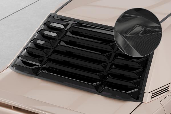 CSR Heckscheibenblend mit ABE für Mercedes Benz W201 / 190er HSB135-C Carbon Look Hochglanz (keine Lackierung erforderlich)