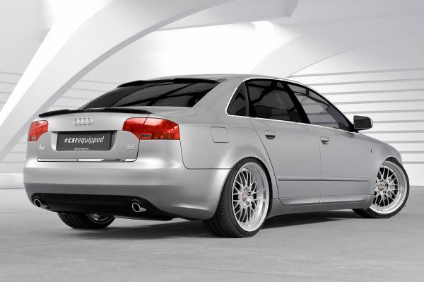 CSR Heckscheibenblend mit ABE für Audi A4 B7 (Typ 8E) HSB140-S Strukturiert schwarz matt (keine Lackierung erforderlich)