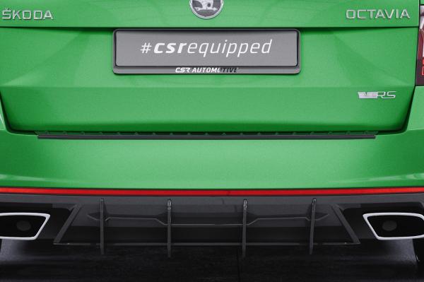 CSR Ladekantenschutz für Skoda Octavia III (Typ 5E) Combi LKS003-G Glossy schwarz Hochglanz (keine Lackierung erforderlich)
