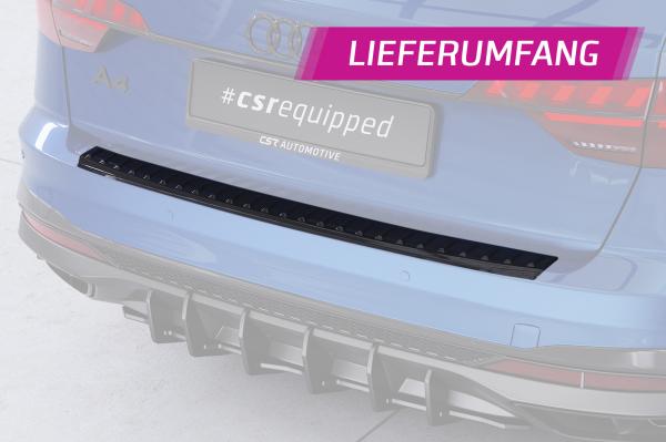 CSR Ladekantenschutz für Audi A4 B9 (Typ 8W) LKS020-G Glossy schwarz Hochglanz (keine Lackierung erforderlich)