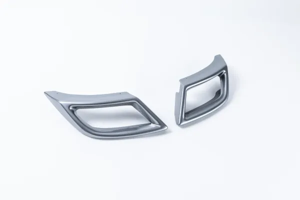 Milotec Auspuff-Dummies XL für Skoda Kodiaq – Alu-Brush – 2-teilig (RS-Look)