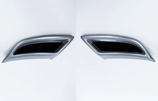 Milotec Auspuff-Dummies für Skoda Kodiaq – Alu-Brush – 2-teilig