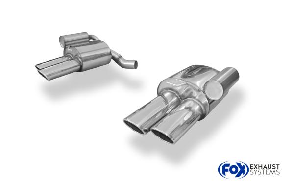 Fox passend für Porsche Panamera 3,6l Endschalldämpfer rechts/links - 2x115x85 Typ 44 rechts/links  PO120014-748