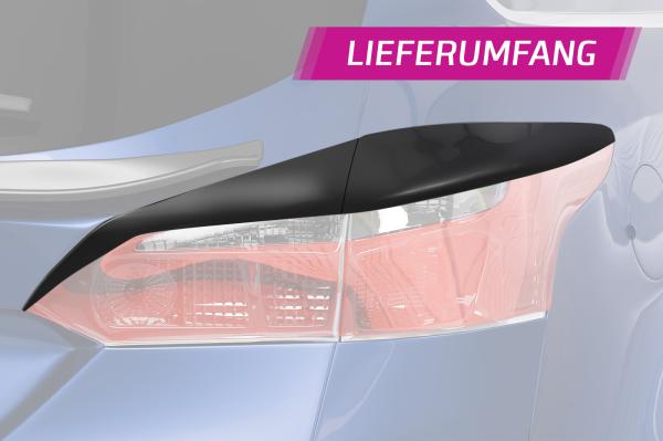 CSR Rücklichtblenden für Ford Focus MK3 Turnier RB016-G Glossy schwarz Hochglanz (keine Lackierung erforderlich)