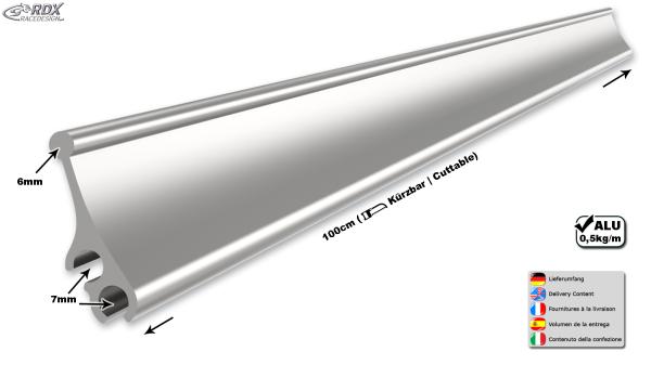 RDX Doppelkeder-Profil DUO-KEDER 1m, Doppel-Kederleiste für Camping-Markisen