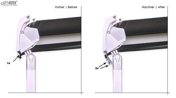 RDX Doppelkeder-Profil DUO-KEDER 1m, Doppel-Kederleiste für Camping-Markisen