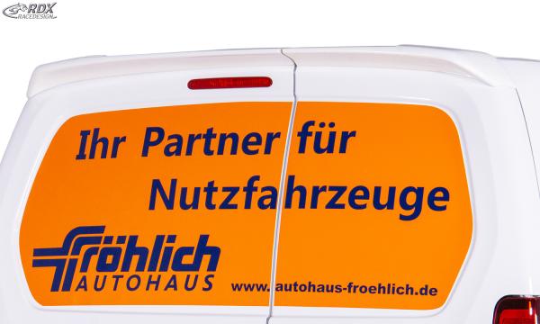 RDX Dachspoiler für CITROEN Berlingo, PEUGEOT Partner & Rifter, OPEL Combo, TOYOTA ProAce City mit Flügeltüren Heckspoiler Spoiler Flügeltürer