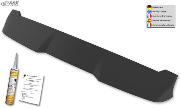 RDX Dachspoiler für FIAT Ducato, CITROEN Jumper, OPEL Movano, PEUGEOT Boxer, TOYOTA ProAce Max, RAM ProMaster (H1) Heckspoiler Spoiler
