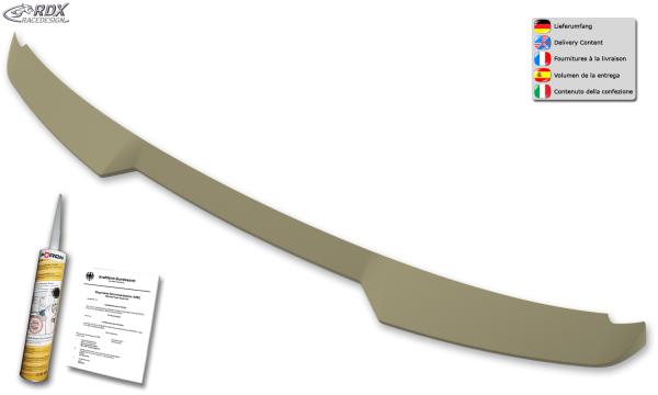 RDX Dachspoiler für VW Caddy SB 2K 2KN (2020+) & FORD Tourneo Connect SK SKN (2022+) mit Heckklappe Heckspoiler Spoiler Flügeltürer