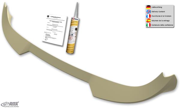 RDX Dachspoiler für VW Caddy 2K 2KN (2015-2020) mit Heckklappe Heckspoiler Spoiler Flügeltürer
