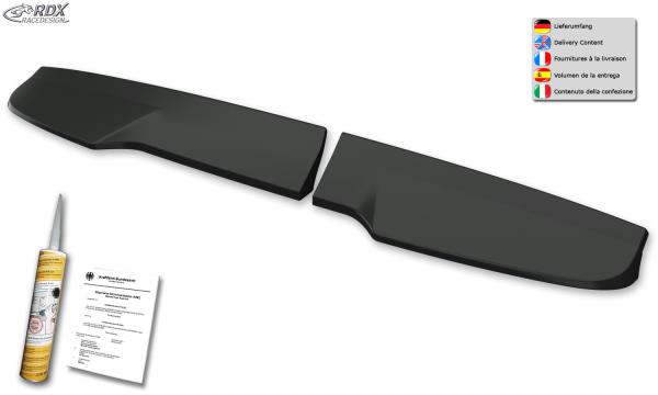 RDX Dachspoiler für MERCEDES Citan (X / 2012+) & NISSAN NV250 (W / 2019+) & RENAULT Kangoo (W / 2013+) für Flügeltürer Heckspoiler Spoiler
