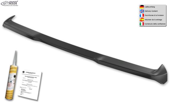 RDX Dachspoiler für FORD Transit Custom / Tourneo Custom (2023+) & VW Transporter / Caravelle (2025+) Heckklappe Heckspoiler Spoiler