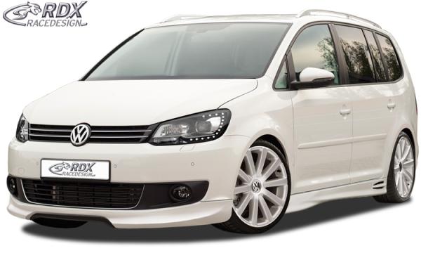 RDX Frontspoiler für VW Touran 1T1 Facelift 2011+ Frontlippe Front Ansatz Vorne Spoilerlippe