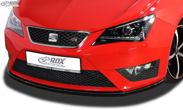 RDX Frontspoiler für SEAT Ibiza 6J FR Facelift 2012+ & 6P FR Frontlippe Front Ansatz Vorne Spoilerlippe Schwert
