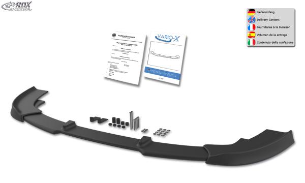 RDX Frontspoilerlippe VARIO-X für MERCEDES B-Klasse W 246 2011+ Frontlippe Front Ansatz Vorne Spoilerlippe