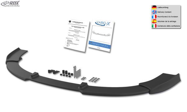 RDX Frontspoilerlippe VARIO-X für MITSUBISHI Lancer Sportback 2008+ Frontlippe Front Ansatz Vorne Spoilerlippe