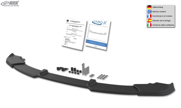 RDX Frontspoilerlippe VARIO-X für BMW 1er E81 / E87 (M-Paket bzw. M-Technik Frontstoßstange) Frontlippe Front Ansatz Vorne Spoilerlippe