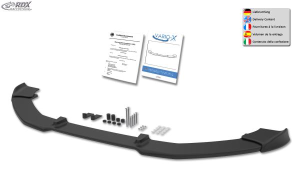 RDX Frontspoilerlippe VARIO-X für AUDI A1 8X & A1 8XA Sportback S-Line (-01/2015) Frontlippe Front Ansatz Vorne Spoilerlippe