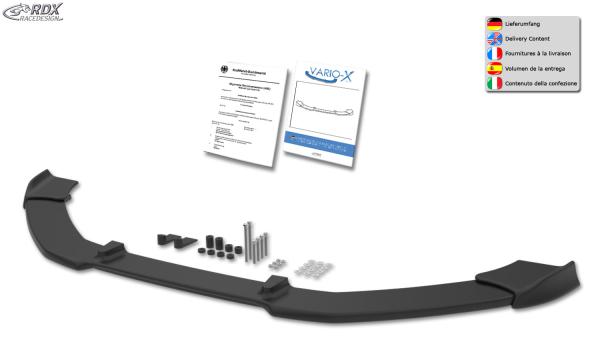 RDX Frontspoilerlippe VARIO-X für VW Golf 6 Frontlippe Front Ansatz Vorne Spoilerlippe