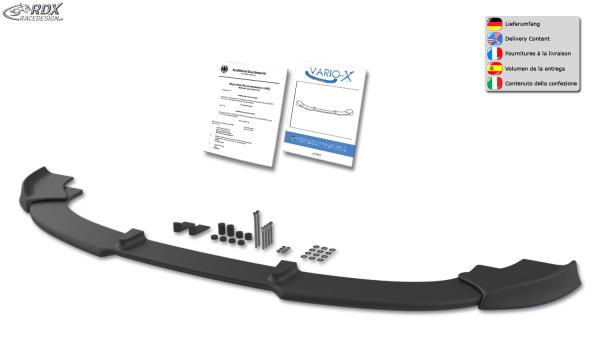 RDX Frontspoilerlippe VARIO-X für BMW 5er E60 / E61 -2006 Frontlippe Front Ansatz Vorne Spoilerlippe