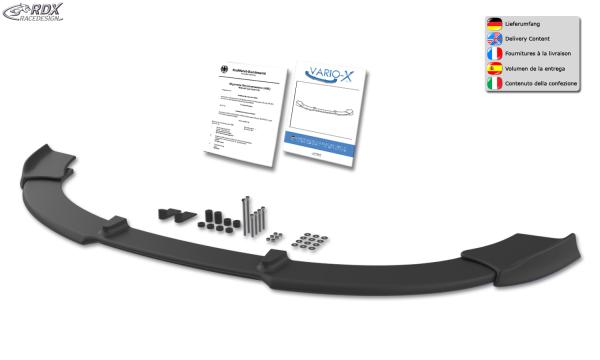 RDX Frontspoilerlippe VARIO-X für AUDI A8 D3 / 4E -2005 (Alle, incl. W12 bzw. S8) Frontlippe Front Ansatz Vorne Spoilerlippe