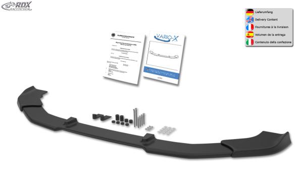 RDX Frontspoilerlippe VARIO-X für AUDI A1 (GB) Frontlippe Front Ansatz Vorne Spoilerlippe