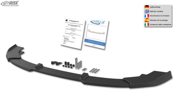 RDX Frontspoilerlippe VARIO-X für MERCEDES C-Klasse AMG-Line W205, S205, C205 (2018+) Frontlippe Front Ansatz Vorne Spoilerlippe