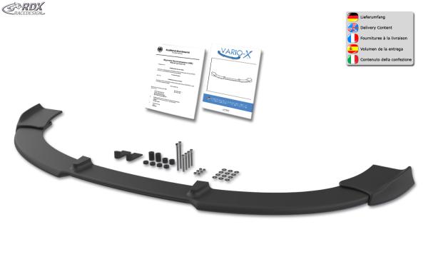 RDX Frontspoilerlippe VARIO-X für AUDI A4 8E B6 (S-Line- / S4-Front) Frontlippe Front Ansatz Vorne Spoilerlippe