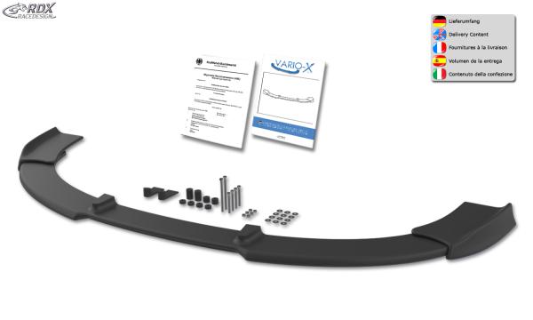 RDX Frontspoilerlippe VARIO-X für AUDI A4 8E B7 (S-Line Frontstoßstange) Frontlippe Front Ansatz Vorne Spoilerlippe