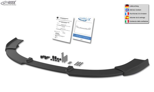 RDX Frontspoilerlippe VARIO-X für AUDI A6 4F -2008 (S-Line Frontstoßstange) Frontlippe Front Ansatz Vorne Spoilerlippe