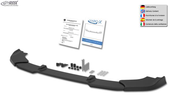 RDX Frontspoilerlippe VARIO-X für CITROEN C1 2014+ Frontlippe Front Ansatz Vorne Spoilerlippe