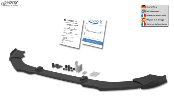 RDX Frontspoilerlippe VARIO-X für FORD EcoSport ST-Line 2017+ Frontlippe Front Ansatz Vorne Spoilerlippe