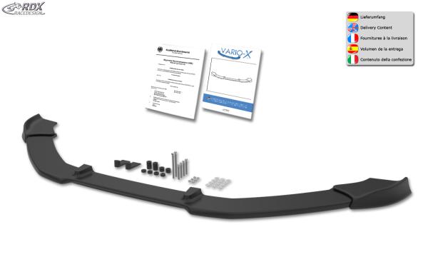 RDX Frontspoilerlippe VARIO-X für AUDI TTS 8J Frontlippe Front Ansatz Vorne Spoilerlippe