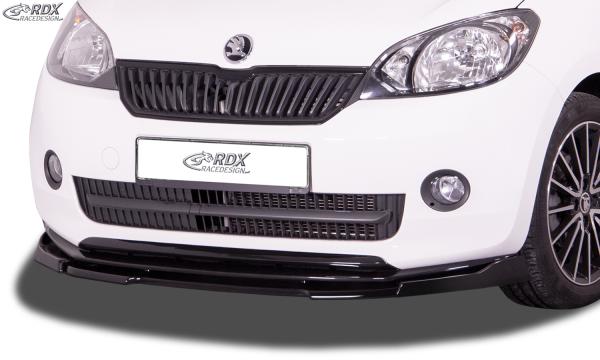 RDX Frontspoilerlippe VARIO-X für SKODA Citigo (2011-2017, auch für Monte Carlo) Frontlippe Front Ansatz Vorne Spoilerlippe