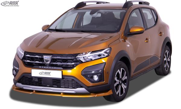 RDX Frontspoilerlippe VARIO-X für DACIA Sandero 3 / Jogger Stepway (2021+) Frontlippe Front Ansatz Vorne Spoilerlippe