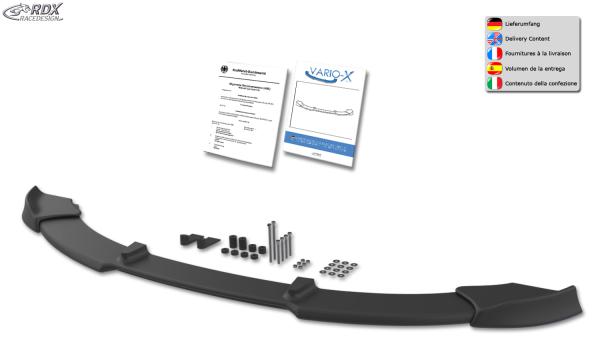 RDX Frontspoilerlippe VARIO-X für BMW 3er E46 Coupe / Cabrio 2003+ Frontlippe Front Ansatz Vorne Spoilerlippe