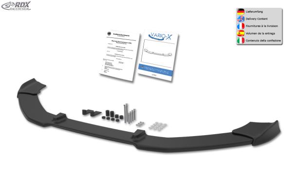 RDX Frontspoilerlippe VARIO-X für VW Polo 6C Frontlippe Front Ansatz Vorne Spoilerlippe