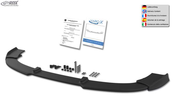 RDX Frontspoilerlippe VARIO-X für BMW 5er E60 / E61 -2006 (M-Technik Frontstoßstange) Frontlippe Front Ansatz Vorne Spoilerlippe