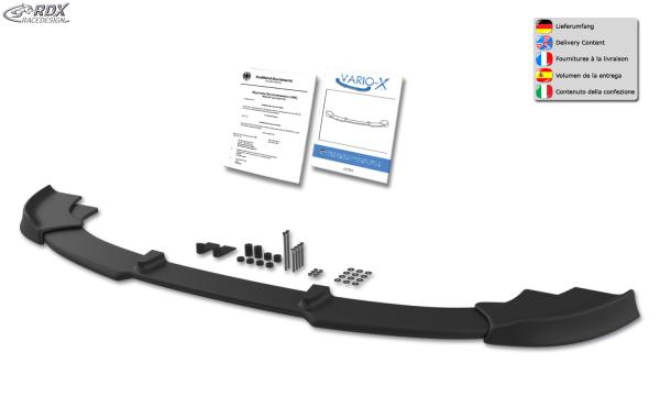 RDX Frontspoilerlippe VARIO-X für BMW 5er F10 / F11 -2013 Frontlippe Front Ansatz Vorne Spoilerlippe